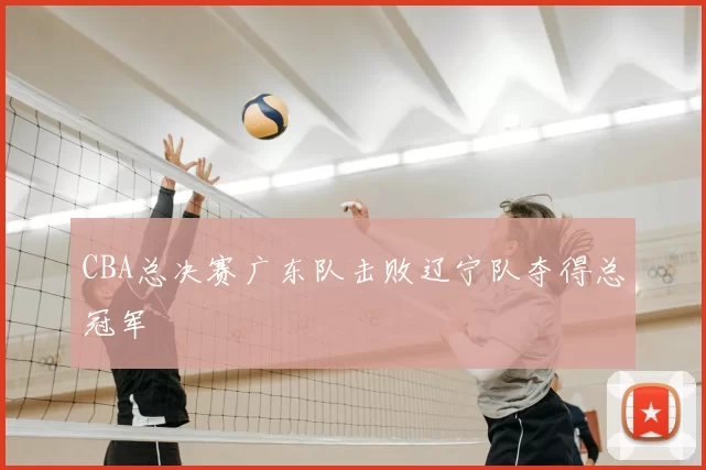 CBA总决赛广东队击败辽宁队夺得总冠军