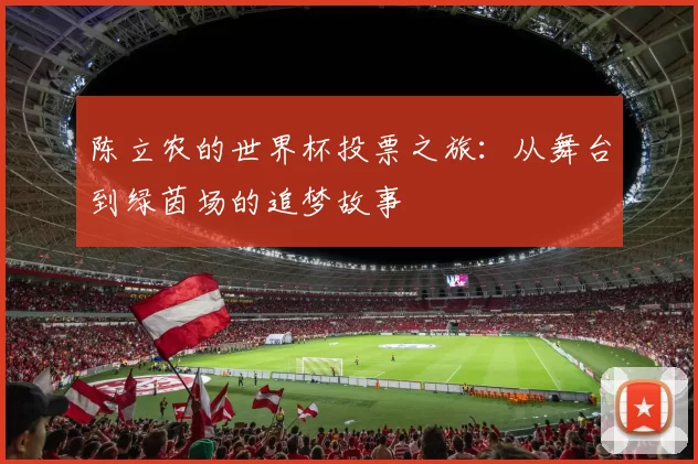 陈立农的世界杯投票之旅：从舞台到绿茵场的追梦故事